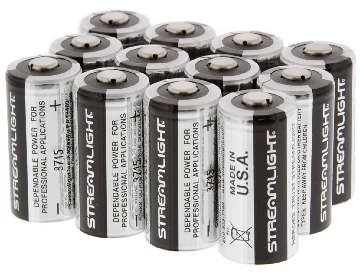 CR123A Panasonic Lithium Battery, 1400 mAh Capacity, 3 V Nominal