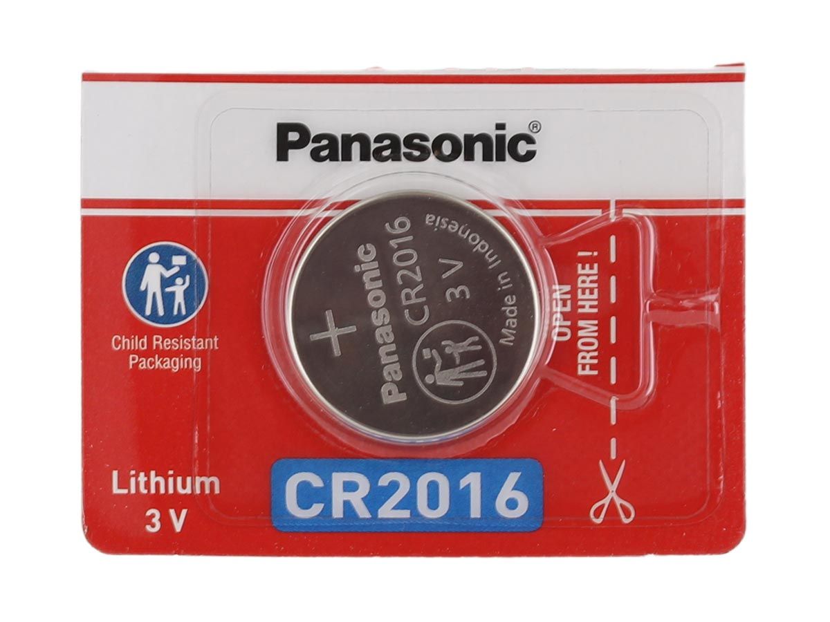 Panasonic CR2016 90mAh 3V Lithium (LiMnO2) Coin Cell Battery - 1
