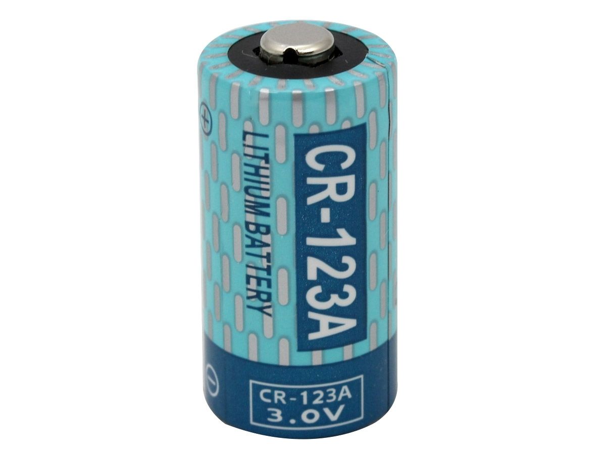 Panasonic CR123A 1550mAh 3V Lithium Button Top Photo Battery