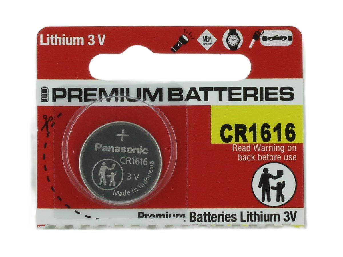 Panasonic CR1616 55mAh 3V Lithium (LiMnO2) Coin Cell Battery - 1