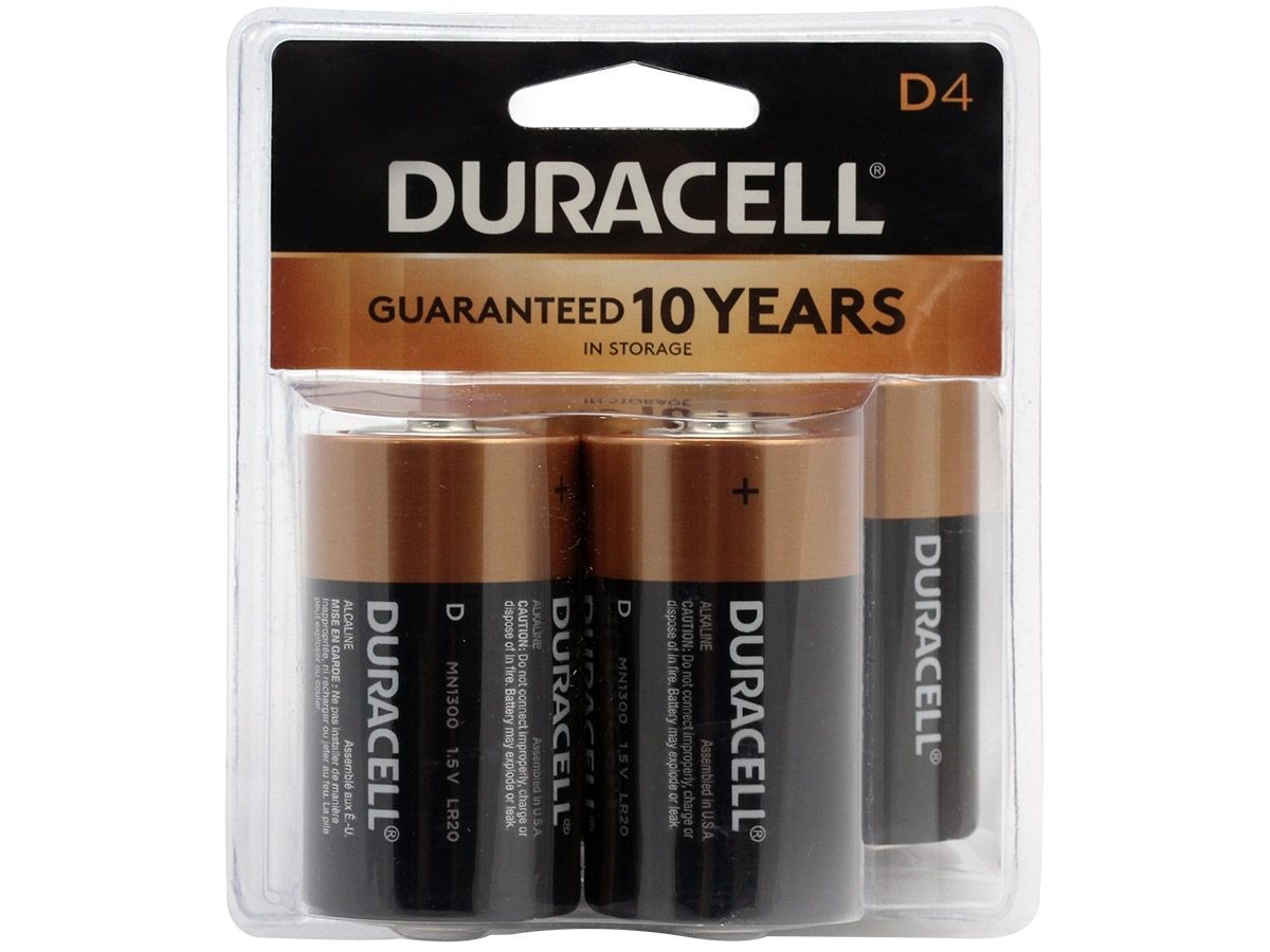 Duracell Plus Mono D LR20 Alkaline Batterie - 4er Verpackung