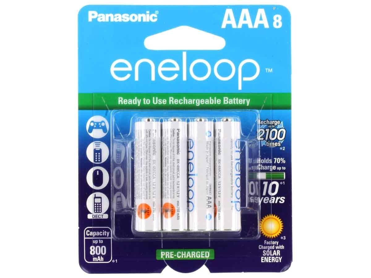 eneloop Ni-MH AAA Rechargeable Batteries (8-Pack)