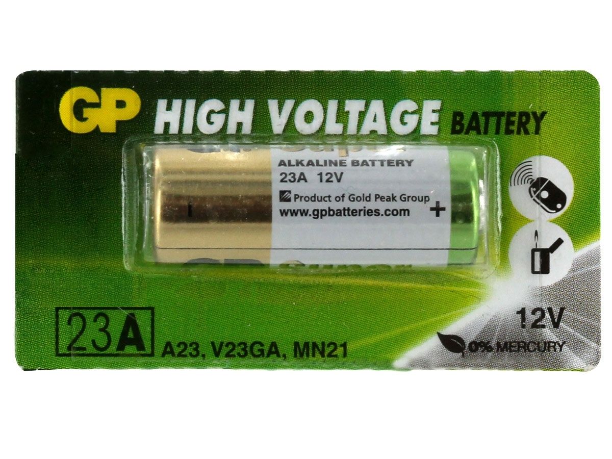 5 Stück GP23A 12 Volt Super High Voltage Alkaline Batterie 23Ae, A23,  VA23GA, MS21, MN21, 8LR932, 28x10mm