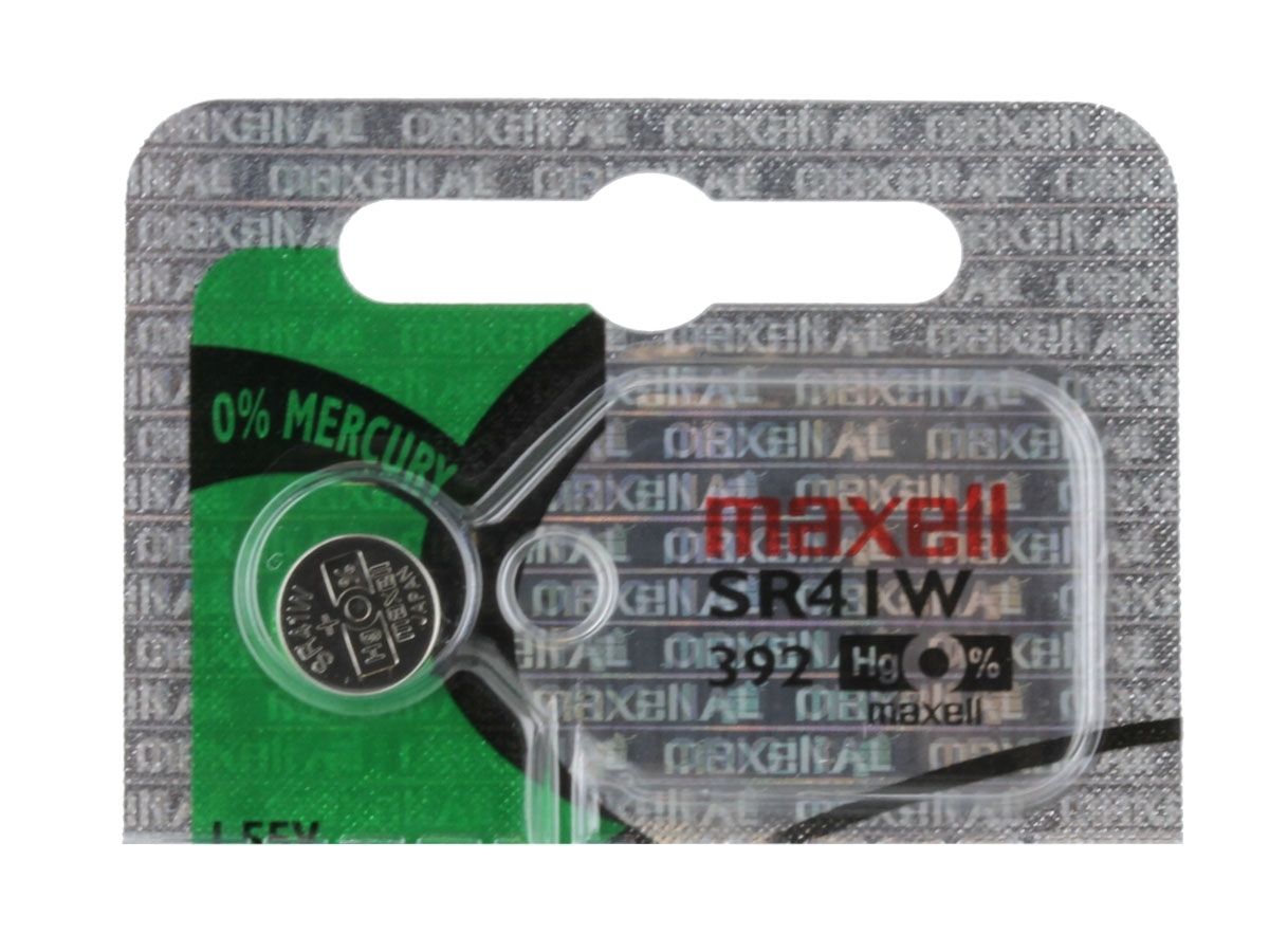 Maxell LR41 Alkaline Coin Cell Battery - 1 Piece Tear Strip