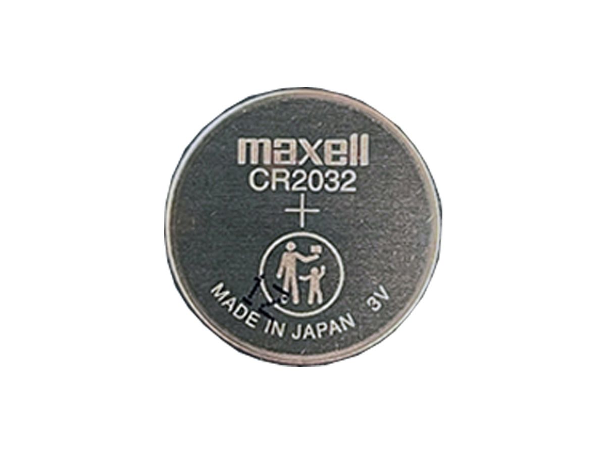 Maxell CR2032 220mAh 3V Lithium Primary (LiMnO2) Coin Cell Battery | Hologram Packaging | 1 Piece Blister Pack