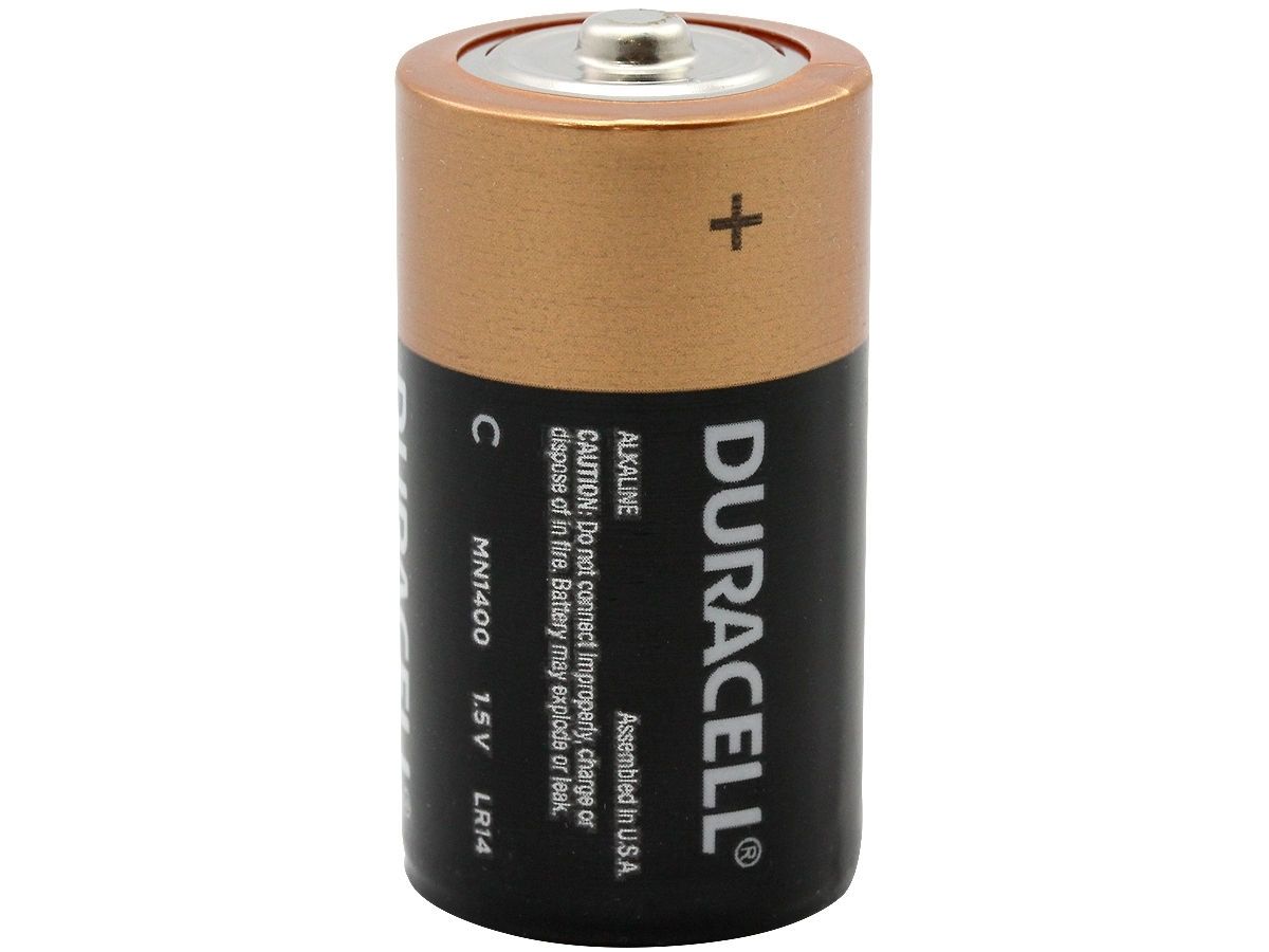 Duracell Coppertop Duralock C-Cell Alkaline Battery - Contractor Pack
