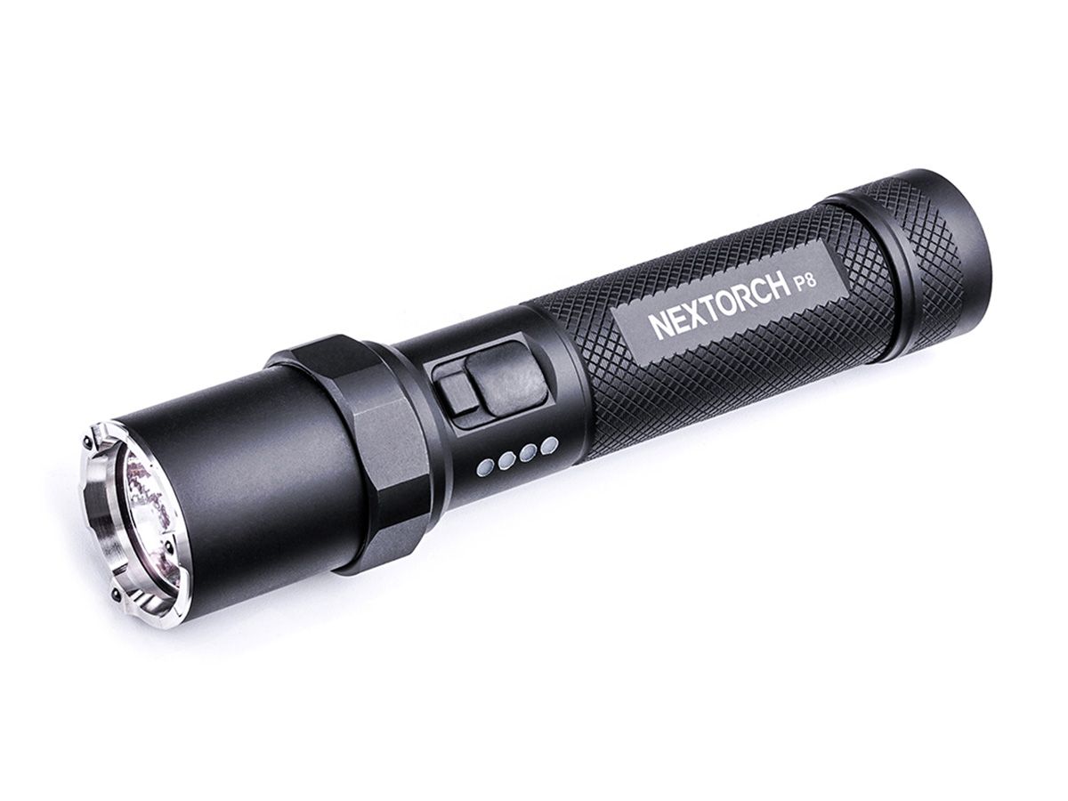 Nextorch USB-C Rechargeable LED Flashlight - 1300 Lumens - Osram P9 - Li-ion Battery Pack