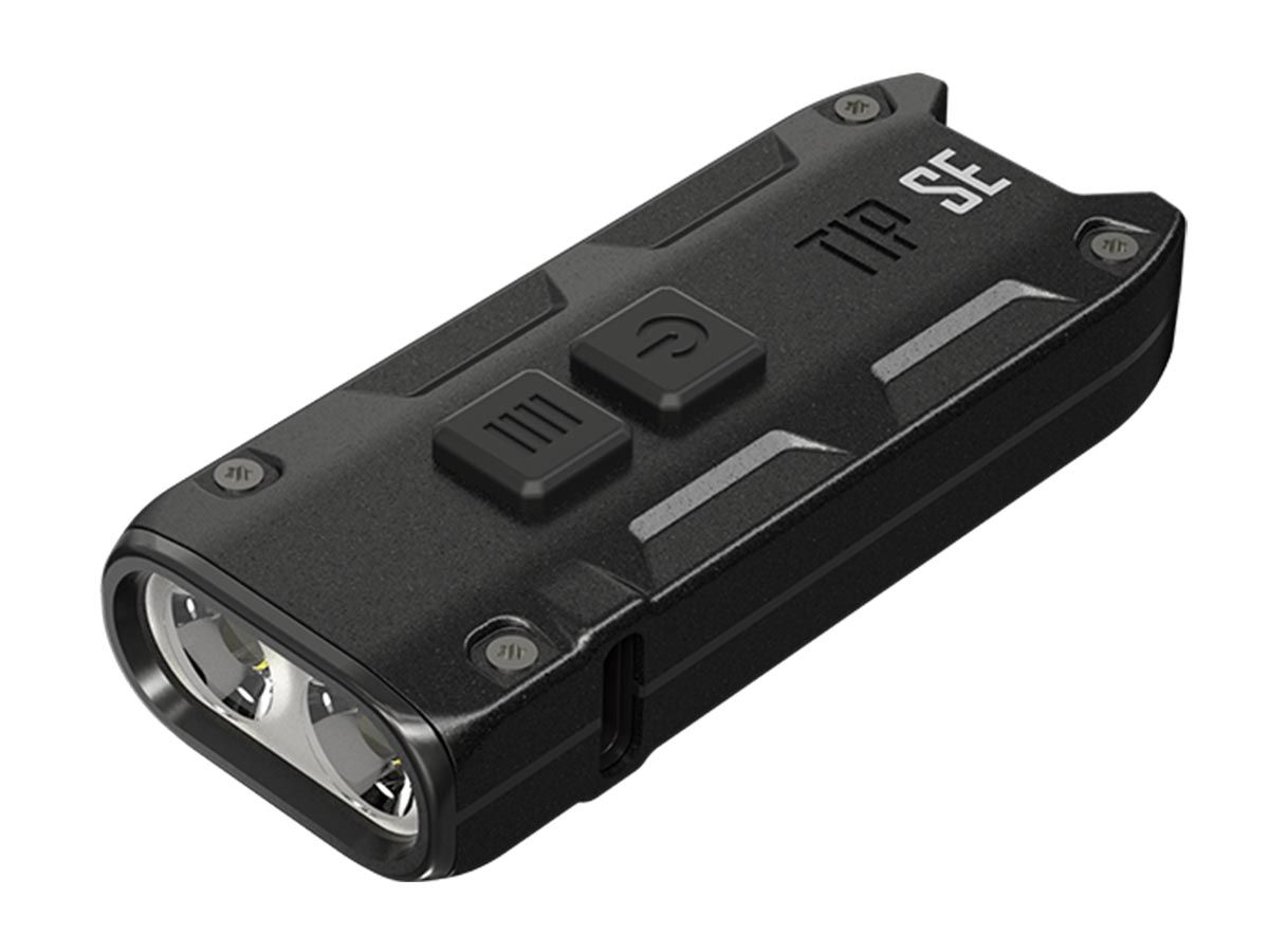 Nitecore TIP SE USB-C Rechargeable LED Key-Light - 2 x OSRAM P8 - 700 Lumens - Uses Built-In Li-ion Battery Pack Black or Gray