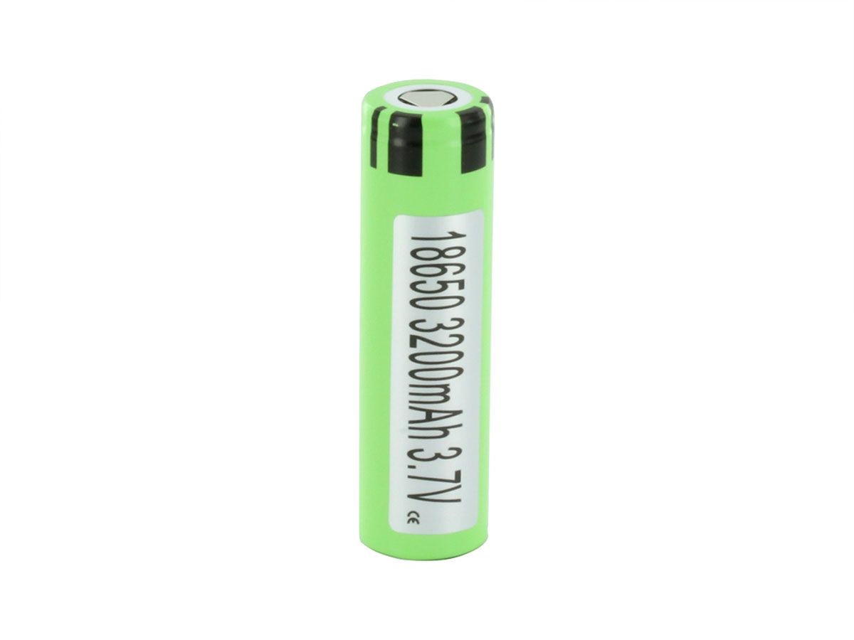 Panasonic NCR18650BE 3200mAh 3.7V Unprotected High-Drain 10A Lithium Ion (Li -ion) Flat Top Battery - 2 Pieces