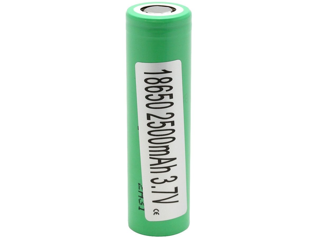 18650 Lithium-ion Rechargeable Cell - 2500mAh 3.7V 20A