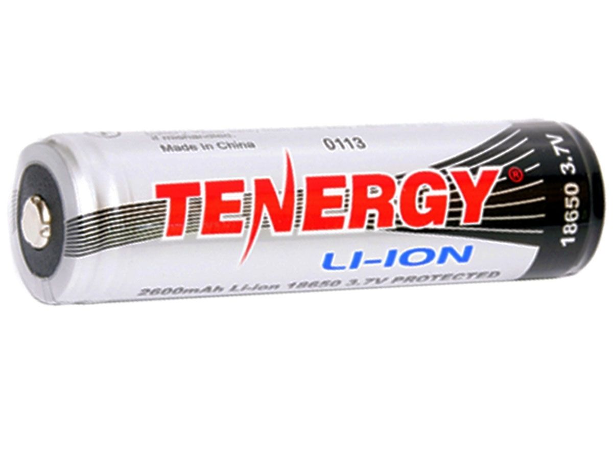 Tenergy 18650 3.7V 2600mAh Li-Ion Rechargeable Battery - Tenergy
