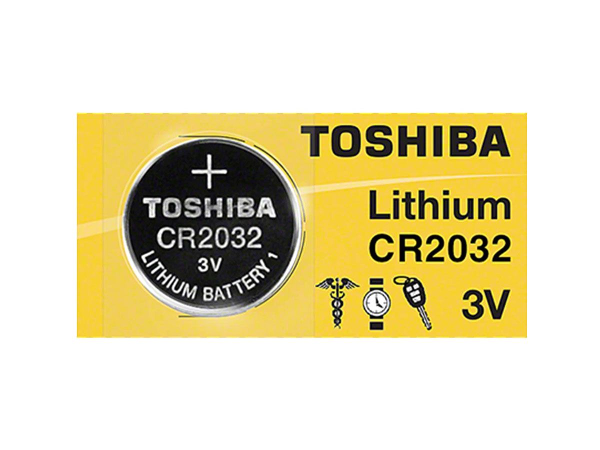 Toshiba CR2025 3V Lithium Coin Cell Battery Pack of 5