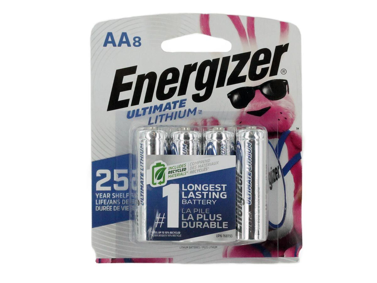 Energizer Ultimate Lithium AA Batteries (8-Pack), 1.5V Lithium