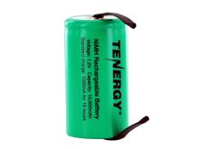 Tenergy 10103-D-cell 10000mAh 1.2V 10A Nickel Metal Hydride (NiMH) Battery with Tabs for Building Packs
