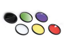 Xenide Colored Filters - Fits AEX20, AEX25 Models - Set of 6: Infrared, Amber, Blue, Diffuser, Green and Red