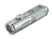 RovyVon Aurora A4 USB-C Rechargeable LED Keychain Flashlight - 420 Lumens - Nichia 219C - 3rd Gen - Uses Built-in 300mAh Li-Poly Battery Pack - Titanium