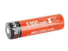 Acebeam IMR 21700 5100mAh 3.7V Protected High-Drain 15A Lithium Ion (Li-ion) Button Top Battery