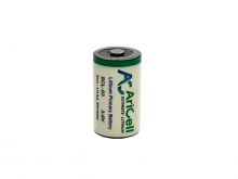 AriCell SCL-03AX 1/2AA 1200mAh 3.6V 1.2A Lithium Thionyl Chloride (LiSOCI2) Battery with Axial Leads - Bulk