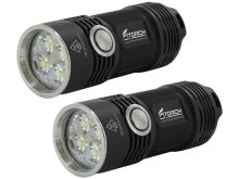 BUNDLE: 2 x Fitorch P25 Little Fatty LED Flashlight - 4 x CREE XP-G3 - 3000 Lumens - Includes 2 x 26350