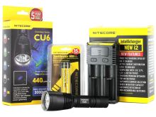 Nitecore Chameleon CU6 Ultraviolet Flashlight Combo - CREE XP-G2 R5 and CREE XP-E R2 - 440 Lumens - LED With Battery and Charger