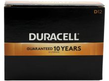 Duracell Coppertop Duralock MN1300 (12PK) D-cell Alkaline Button Top Batteries (MN1300BKD) - Made in the USA - Box of 12