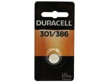 Duracell D301/386 1.55V Silver Oxide Watch/Electronic Button Cell Battery - 1pk (D301/386B)