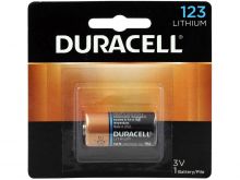 Duracell Ultra DL123A CR123A 1470mAh 3V Lithium (LiMNO2) Button Top Photo Battery (DL123ABPK) - 1 Piece Retail Card