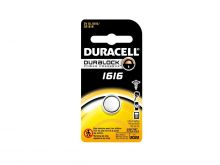 Duracell Duralock DL CR1616 55mAh 3V Lithium Primary (LiMNO2) Watch/Electronic Coin Cell Battery (DL1616BPK) - 1 Piece Retail Card