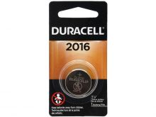 Duracell Duralock DL CR2016 75mAh 3V Lithium Primary (LiMNO2) Watch/Electronic Coin Cell Battery (DL2016BPK) - 1 Piece Retail Card
