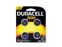 Duracell Duralock DL CR2032 (4PK) 225mAh 3V Lithium (LiMNO2) Watch/Electronic Coin Cell Batteries - 4 Pack Retail Card