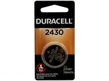 Duracell Duralock DL CR2430 285mAh 3V Lithium  (LiMNO2) Watch/Electronic Coin Cell Battery (DL2430BPK) - 1 Piece Retail Card