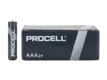 Duracell Procell PC2400 (24PK) AAA 1.5V Alkaline Button Top Batteries (PC2400BKD) - Box of 24