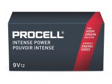 Duracell Procell Intense PX1604 (12PK) 9V Alkaline Batteries with Snap Connectors (PX1604BKD) - Contractor Pack of 12
