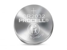 Duracell Procell CR2032 265mAh 3V Lithium (LiMnO2) Coin Cell Watch Battery (PC2032) - 1 Piece Tear Strip - Sold Individually