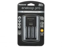 Panasonic Eneloop Pro 4-Position Charger with 4 x 2550mAh NiMH Low Self Discharge AA Batteries (K-KJ17KHCA4A)