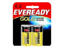 Energizer Eveready Gold A93-BP-2 C-cell 1.5V Alkaline Button Top Batteries - 2 Piece Retail Card