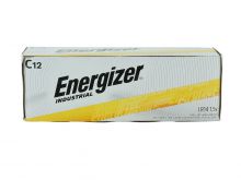 energizer industrial c cell 12 pack box