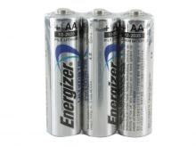 Energizer Ultimate L91 (3SHK) AA 3000mAh 1.5V Lithium Button Top Batteries - 3 Pack Shrink Wrap