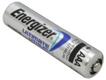 Energizer Ultimate L92-VP AAA 1250mAh 1.5V High Energy 1.5A Lithium (LiFeS2) Button Top Battery - Bulk (Minimum Quantity 1175)