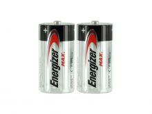 Energizer Max E93 (2SHK) C-cell 1.5V Alkaline Button Top Batteries - 2 Pack Shrink Wrap