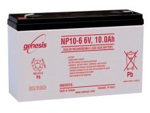 Enersys NP5-12TFR 5Ah 12V Rechargeable Flame Resistant Sealed Lead Acid (SLA) Battery - F2 Terminal