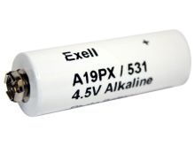 Exell A19PX 531 4.5V Alkaline Industrial Battery for Polaroid Cameras - Replaces Eveready 531