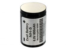Exell NH5 800mAh 6V Nickel Metal Hydride (NiMH) Rechargeable Camera Battery for Hasselblad 500 EL