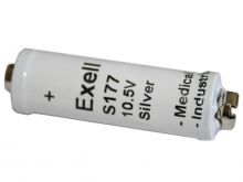 Exell S177 110mAh 10.5V Silver Oxide (Zn/Ag20) Industrial Microphone Battery