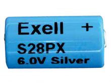 Exell S28PX 4SR44 150mAh 6V Silver Oxide (Zn/Ag20) Camera Battery - Equivalent to PX28, 544 - Bulk