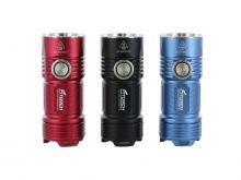 BUNDLE: 3 x Fitorch P25 Little Fatty LED Flashlight - 4 x CREE XP-G3 - 3000 Lumens -  3 x 26350 - 1 x Red, 1 x Blue and 1 x Black