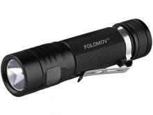 Folomov EDC-C4 USB LED Flashlight and Powerbank - CREE XP-L - 1200 Lumens - Includes 1 x 3.7V 2600mAh 18650