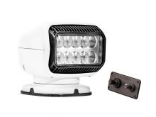 GoLight GT LED Permanent Mount Spotlight with Hardwired Dash Remote - White (20204GT)
