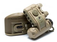 SureFire HL1-C Tactical Helmet Light with 3 x White, 2 x Red and 1 x Infrared IFF LEDs - 19.2 Lumens - Includes 1 x CR123A  - Desert Tan (HL1-C-TN)