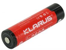 Klarus  18650 2600mAh 3.7V Lithium Ion (Li-ion) Protected Button Top Battery - Plastic Box (18650BAT-26)